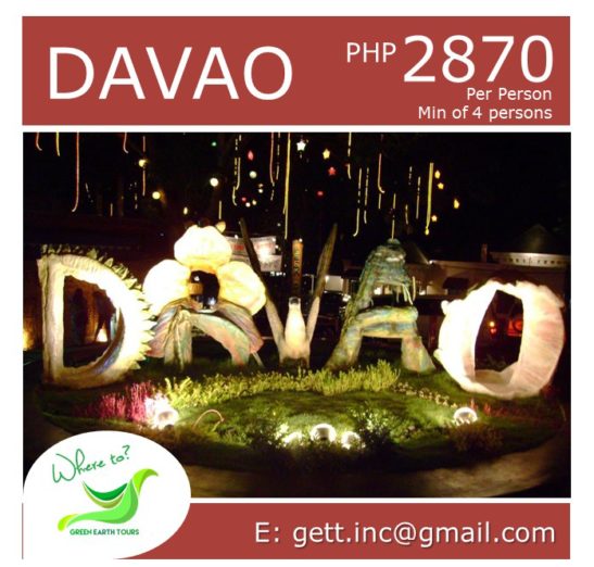 3D2N Davao Tour Package