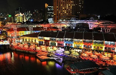 Enjoy a few drinks of beer or party the night away at Clark Quay