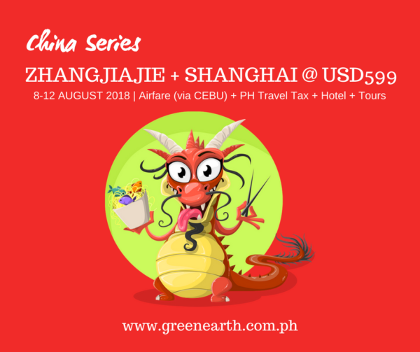 China Group departures from Cebu by Green Earth Tours and Travel